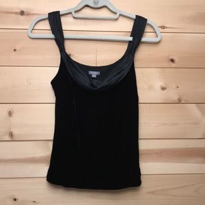 Black velvet Ann Taylor cami 4 Petite